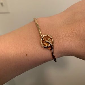 Kendra Scott rose gold cuff knot bracelet